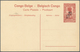 Belgisch-Kongo: 1921, Stationery Card 30 On 10c. Red, Lot Of Six Unused Cards Showing Varieties: Shi - Collections