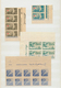 Brasilien: 1919/1958, MARGIN IMPRINTS, Splendid Mint Collection Of 225 Units Up To Blocks Of 70, Sho - Unused Stamps