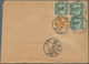 China: 1899/1933, Covers (2), Ppc (2) Inc. Combination R-card Shanghai To Italy 1900, And On Piece W - 1912-1949 République