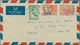 Goldküste: 1951-55 Eight Airmail Covers To France With Attractive KGVI. And QEII. Frankings, Sent Fr - Côte D'Or (...-1957)