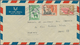 Goldküste: 1951-55 Eight Airmail Covers To France With Attractive KGVI. And QEII. Frankings, Sent Fr - Costa De Oro (...-1957)