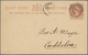 Indien: 1886-1911 Formerly DANISH POSSESSION TRANQUEBAR: Seven Postal Stationery Items Used From The - 1852 District De Scinde