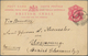 Indien: 1886-1911 Formerly DANISH POSSESSION TRANQUEBAR: Seven Postal Stationery Items Used From The - 1852 Provincia De Sind