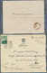 Iran: 1900-50 Ca., Two Covers (one To USA) And Royal Invitation Card, One With Royal Secretary Impri - Iran