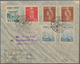 Japanische Besetzung  WK II - Hongkong: 1943/44, Four Da Luz Covers With Showa Frankings, One Cto "H - 1941-45 Ocupacion Japonesa