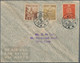 Japanische Besetzung  WK II - Hongkong: 1944, Four Da Luz Covers With Showa Frankings Cto "Kowloon" - 1941-45 Occupation Japonaise