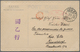 Delcampe - Lagerpost Tsingtau: Narashino, 1915/19, Eight Items: Money Letter Envelope Insured For Y.5.54 Send B - Chine (bureaux)