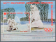 Jemen: 1971, Winter Olympics 1972 Sapporo (paintings And Sculptures) Perf. Miniature Sheet 10b. 'ice - Yémen