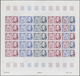 Neukaledonien: 1974. Lot Of 5 Color Proof Sheets Of 25 For The Complete Issue "200th Anniversary Of - Nuevos