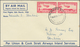 Neuseeland: 1934-37: Five Airmail Covers, With 1934 Cover To India And P/s Envelope 1d. On 2d. Used - Otros & Sin Clasificación