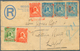 Nigeria: 189371912, Lot Of Nine Comercial Items: Stationery Registered-covers, 1897 Niger-coast, Red - Nigeria (...-1960)