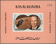 Delcampe - Ras Al Khaima: 1970/1971, U/m Collection In A Thick Stockbook With Attractive Thematic Issues Like C - Ras Al-Khaima