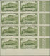 Reunion: 1933, Definitives "Views", 65c. Green "Piton D'Anchain", Lot Of 20 IMPERFORATE Stamps Withi - Neufs