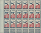 Reunion: 1938, Airmails, 3.65fr. Slate/carmine Showing Variety "Missing Value", 30 Stamps Within Uni - Neufs