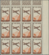 Reunion: 1938, Airmails, 6.65fr. Brown/orange Showing Variety "Missing Value" And "Shifted And Parti - Nuevos