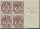 Syrien: 1920-80, Collection Alaouties On Album Pages Mint And Used, Mint Block Of 25 0,5 P. On 0,1 P - Siria