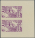 Syrien: 1955/1958, Group Of 14 Imperforate Stamps: 1955 Alep Citadel Pairs, 1957 4th Damas Fair, 195 - Syrie