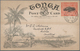 Tonga: 1910, Four 1 D Stationery Cards With Coloured Pictures On Backside All Sent From NUKUALOFA To - Tonga (...-1970)