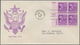 Delcampe - Vereinigte Staaten Von Amerika: 1941/1942: 116 Good FDC, Many Plate Blocks, All FDC Are With Borders - Lettres & Documents