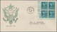 Delcampe - Vereinigte Staaten Von Amerika: 1941/1942: 116 Good FDC, Many Plate Blocks, All FDC Are With Borders - Lettres & Documents