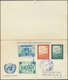 Vereinte Nationen - New York: 1957-59, 24 Postcards With Paid Reply, Both Parts Complete Used To Ita - Autres & Non Classés