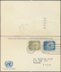 Vereinte Nationen - New York: 1957-59, 24 Postcards With Paid Reply, Both Parts Complete Used To Ita - Autres & Non Classés