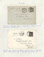 Alle Welt: 1855/ca. 1920, 32 Franked Letters, Stationery Cards And Some Picture Postcards With Frenc - Collections (sans Albums)