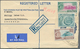 British Commonwealth: 1956/1960, Group Of Eleven Commercial Covers To Pforzheim/Germany, Mainly Regi - Autres & Non Classés
