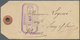 Französische Kolonien: 1896/1943, Group Of Four Better Entires: P.O. Levant 1896 Baggage Tag, Gabon - Sonstige & Ohne Zuordnung