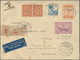 Flugpost Alle Welt: 1928/1946, Lot Of Nine Airmail Covers/cards, E.g. Hongkong, Dutch Indies, Three - Autres & Non Classés