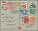 Flugpost Alle Welt: 1928/1946, Lot Of Nine Airmail Covers/cards, E.g. Hongkong, Dutch Indies, Three - Autres & Non Classés