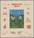 Thematik: Kinder / Children: 2001, MONGOLIA: Children And Sport Lot With 90 Special Imperforate Mini - Other & Unclassified