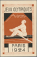 Thematik: Olympische Spiele / Olympic Games: 1924, France For Paris 1924. Complete Set Of 8 Art Deco - Autres & Non Classés