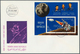 Thematik: Raumfahrt / Astronautics: 1969/1972, Yemen (YAR/Kingdom), Group Of 33 Envelopes Bearing Th - Otros & Sin Clasificación