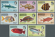 Thematik: Tiere-Fische / Animals-fishes: 1968/1970, BARBUDA: Fishes And Map Of Barbuda Definitives C - Poissons