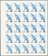 Delcampe - Thematik: Tiere-Vögel / Animals-birds: 1972. Sharjah. Progressive Proof (6 Phases) In Complete Sheet - Otros & Sin Clasificación