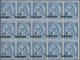 Albanien: 1914, Skanderbeg 25q. Blue/ultramarine Surch. ‚1 / GROSH‘ In A Lot With Approx. 800 Stamps - Albania