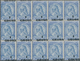Albanien: 1914, Skanderbeg 25q. Blue/ultramarine Surch. ‚1 / GROSH‘ In A Lot With Approx. 800 Stamps - Albanie