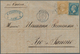 Frankreich: 1865/1872, Lot Of Eight Lettersheets With Napoloen And Ceres Frankings To Brazil/Argenti - Otros & Sin Clasificación