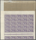 Frankreich: 1925, MERSON, 3fr. Violet/blue, Complete Sheet Of 75 Stamps (multiple Foldings), Unmount - Autres & Non Classés