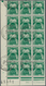 Frankreich - Portomarken: 1953, Postage Due 100fr. Green 'wheat' Lot Of 100 Stamps In Larger Blocks - 1960-.... Cartas & Documentos