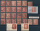 Großbritannien: 1854/1860 (ca.), 1d. Red Perf., Specialised Accumulation Of Nearly 2.500 Stamps, Sho - Autres & Non Classés