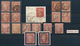 Großbritannien: 1854/1860 (ca.), 1d. Red Perf., Specialised Accumulation Of Nearly 2.500 Stamps, Sho - Autres & Non Classés