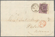 Großbritannien: 1861/1869, 6d. Foreign Rate Franked By Surface-printed Issues, Lot Of 52 Lettersheet - Autres & Non Classés