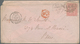 Großbritannien: 1861/1881, Group Of 16 Lettersheets/covers Bearing Surface-printed Issues, Mainly Se - Autres & Non Classés