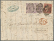 Großbritannien: 1862/1881, Group Of 16 Lettersheets/covers Bearing Surface-printed Issues, Mainly Se - Autres & Non Classés
