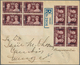 Britische Post In Marokko: 1921/1953 Ca., Group Of 7 Covers Comprising Registered Mail From Casablan - Otros & Sin Clasificación