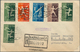 Litauen: 1919/1940, 12 Only Better Covers And Cards Inclufing Better Fdc, Grenzschutz Ost, Train Pos - Lituania