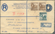 Malta - Ganzsachen: 1956/1958, Group Of Ten Uprated Registered Stationery Envelopes 6c. Blue, Sent T - Malte