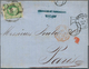 Spanien: 1860/1869, Group With 7 Franked Covers To France, Comprising Single Frankings 12 Cs Carmine - Gebruikt